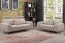 Echtleder Premium Couch Veneto, 2-Sitz Sofa, Farbe: Ecru-beige