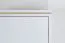 Vitrine Amanto 4, Farbe: Weiß / Esche - Abmessungen: 200 x 47 x 40 cm (H x B x T)