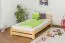 Kinderbett 120 x 200 cm | Massivholz: Kiefer | Natur Lackiert | inkl. Rollrost Abbildung