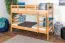 Stockbett 90 x 190 cm | Massivholz: Buche | Natur Lackiert | umbaubar in zwei Einzelbetten | Premium-Qualität | inkl. Rollroste Abbildung