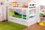 Massivholz Stockbett für Kinder und Jugendliche | inkl. 2 Schubladen | Matratzenmaß: 90 x 200 cm | Weiß Lackiert | umbaubar in 2 Einzelbetten | Premium-Qualität | inkl. Rollroste Abbildung