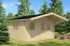 Holz-Gartenhaus 5,5 x 4,48 Meter (inkl. Dach) | 2 Fenster | 40 mm Blockbohlen |natur unbehandelt | Satteldach | inkl. Fußboden | aus nordischer Fichte Abbildung