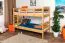 Etagenbett 90 x 190 cm | Massivholz: Buche | Natur Lackiert | umbaubar in zwei Einzelbetten | Premium-Qualität | inkl. Rollroste Abbildung