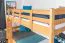 Massivholz Stockbett für Kinder und Jugendliche | inkl. 2 Schubladen | Matratzenmaß: 90 x 200 cm | Natur Lackiert | umbaubar in 2 Einzelbetten | Premium-Qualität | inkl. Rollroste Abbildung