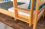 Stockbett 90 x 190 cm | Massivholz: Buche | Natur Lackiert | umbaubar in zwei Einzelbetten | Premium-Qualität | inkl. Rollroste Abbildung