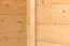 Holz-Gartenhaus 1,98 x 1,98 Meter (inkl. Dach) | Naturbelassen | Satteldach Abbildung