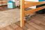 Hochbett 140 x 200 cm | Massivholz: Buche | Natur Lackiert | umbaubar in Einzelbett | Premium-Qualität | inkl. Rollrost Abbildung