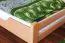 Kinderbett 90 x 200 cm | Massivholz: Buche | Natur Lackiert Abbildung