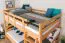 Stockbett 120 x 190 cm | Massivholz: Buche | Natur Lackiert | umbaubar in zwei Einzelbetten | Premium-Qualität | inkl. Rollroste Abbildung