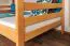 Massivholz Etagenbett für Kinder und Jugendliche | Matratzenmaß: 120 x 200 cm | Natur Lackiert | umbaubar in 2 Einzelbetten | Premium-Qualität | inkl. Rollroste Abbildung