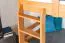 Massivholz Stockbett für Kinder und Jugendliche | inkl. 2 Schubladen | Matratzenmaß: 90 x 200 cm | Natur Lackiert | umbaubar in 2 Einzelbetten | Premium-Qualität | inkl. Rollroste Abbildung