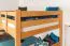 Massivholz Etagenbett für Kinder und Jugendliche | Matratzenmaß: 120 x 200 cm | Natur Lackiert | umbaubar in 2 Einzelbetten | Premium-Qualität | inkl. Rollroste Abbildung