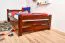 Kinderbett 100 x 200 cm | Massivholz: Kiefer | Nuss Lackiert Abbildung