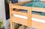 Doppelstockbett / Etagenbett 140 x 190 cm | Massivholz: Buche | Natur Lackiert | umbaubar in zwei Einzelbetten | Premium-Qualität | inkl. Rollroste Abbildung