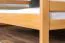 Stockbett 140 x 200 cm | Massivholz: Buche | Natur Lackiert | umbaubar in zwei Einzelbetten | Premium-Qualität | inkl. Rollroste Abbildung