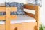 Stockbett 90 x 190 cm | Massivholz: Buche | Natur Lackiert | umbaubar in zwei Einzelbetten | Premium-Qualität | inkl. Rollroste Abbildung
