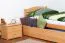Bettrahmen für Kinder / Kinderbett 90 x 200 cm | Massivholz: Buche | Natur Lackiert | inkl. 2. Liegeplatz 90 x 190 cm ausziehbar und 2 Rollrost | besonders hohe Qualität Abbildung