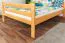 Hochbett 140 x 200 cm | Massivholz: Buche | Natur Lackiert | umbaubar in Einzelbett | Premium-Qualität | inkl. Rollrost Abbildung
