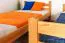 Massivholz Etagenbett für Kinder und Jugendliche | Matratzenmaß: 120 x 200 cm | Natur Lackiert | umbaubar in 2 Einzelbetten | Premium-Qualität | inkl. Rollroste Abbildung