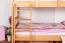 Funktions-Etagenbett 90 x 200 cm mit 2 Schubladen als Stauraum | Massivholz: Buche | Natur Lackiert | umbaubar in zwei Einzelbetten | Premium-Qualität | inkl. Rollroste Abbildung