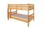 Massivholz Stockbett für Kinder und Jugendliche | Matratzenmaß: 120 x 200 cm | Natur Lackiert | umbaubar in 2 Einzelbetten | Premium-Qualität | inkl. Rollroste Abbildung