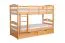 Funktions-Etagenbett 90 x 200 cm mit 2 Schubladen als Stauraum | Massivholz: Buche | Natur Lackiert | umbaubar in zwei Einzelbetten | Premium-Qualität | inkl. Rollroste Abbildung