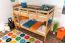 Stockbett 90 x 200 cm | Massivholz: Buche | Natur Lackiert | umbaubar in zwei Einzelbetten | Premium-Qualität | inkl. Rollroste Abbildung