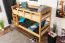 Stockbett 90 x 190 cm | Massivholz: Buche | Natur Lackiert | umbaubar in zwei Einzelbetten | Premium-Qualität | inkl. Rollroste Abbildung