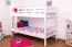 Massivholz Etagenbett für Kinder und Jugendliche | Matratzenmaß: 90 x 200 cm | Weiß Lackiert | umbaubar in 2 Einzelbetten | Premium-Qualität | inkl. Rollroste Abbildung