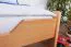 Kinderbett 90 x 200 cm | Massivholz: Buche | Natur Lackiert Abbildung
