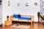 Kinderbett 90 x 190 cm | Massivholz: Buche | Natur Lackiert Abbildung