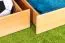 Funktions-Etagenbett 90 x 200 cm mit 2 Schubladen als Stauraum | Massivholz: Buche | Natur Lackiert | umbaubar in zwei Einzelbetten | Premium-Qualität | inkl. Rollroste Abbildung