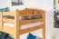 Stockbett 90 x 190 cm | Massivholz: Buche | Natur Lackiert | umbaubar in zwei Einzelbetten | Premium-Qualität | inkl. Rollroste Abbildung