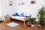Kinderbett 90 x 200 cm | Massivholz: Buche | Natur Lackiert Abbildung
