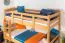 Stockbett 90 x 200 cm | Massivholz: Buche | Natur Lackiert | umbaubar in zwei Einzelbetten | Premium-Qualität | inkl. Rollroste Abbildung