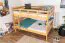 Stockbett 140 x 200 cm | Massivholz: Buche | Natur Lackiert | umbaubar in zwei Einzelbetten | Premium-Qualität | inkl. Rollroste Abbildung