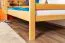 Etagenbett 90 x 190 cm | Massivholz: Buche | Natur Lackiert | umbaubar in zwei Einzelbetten | Premium-Qualität | inkl. Rollroste Abbildung