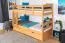 Massivholz Stockbett für Kinder und Jugendliche | inkl. 2 Schubladen | Matratzenmaß: 90 x 200 cm | Natur Lackiert | umbaubar in 2 Einzelbetten | Premium-Qualität | inkl. Rollroste Abbildung