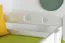 Stockbett 90 x 190 cm | Massivholz: Buche | Weiß Lackiert | umbaubar in zwei Einzelbetten | Premium-Qualität | inkl. Rollroste Abbildung