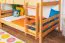 Etagenbett 120 x 190 cm | Massivholz: Buche | Natur Lackiert | umbaubar in zwei Einzelbetten | Premium-Qualität | inkl. Rollroste Abbildung