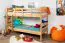 Kinderstockbett 90 x 190 cm | Massivholz: Buche | Natur Lackiert | umbaubar in 2 Einzelbetten | Premium-Qualität | inkl. Rollroste Abbildung