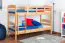 Kinderstockbett 90 x 200 cm | Massivholz: Buche | Natur Lackiert | umbaubar in 2 Einzelbetten | Premium-Qualität | inkl. Rollroste Abbildung