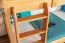 Jugendetagenbett 90 x 200 cm | Massivholz: Buche | Natur Lackiert | umbaubar in 2 Einzelbetten | Premium-Qualität | inkl. Rollroste Abbildung