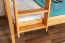 Jugendetagenbett 90 x 200 cm | Massivholz: Buche | Natur Lackiert | umbaubar in 2 Einzelbetten | Premium-Qualität | inkl. Rollroste Abbildung