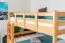 Stockbett für Kinder 160 x 200 cm | Massivholz: Buche | Natur Lackiert | umbaubar in 2 Einzelbetten | inkl. Rollroste Abbildung
