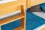 Kinderstockbett 90 x 190 cm | Massivholz: Buche | Natur Lackiert | umbaubar in 2 Einzelbetten | Premium-Qualität | inkl. Rollroste Abbildung