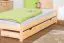 Bettrahmen für Kinder / Kinderbett 90 x 200 cm | Massivholz: Kiefer | Natur Lackiert | inkl. Rollrost Abbildung