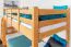 Jugendetagenbett 90 x 200 cm | Massivholz: Buche | Natur Lackiert | umbaubar in 2 Einzelbetten | Premium-Qualität | inkl. Rollroste Abbildung