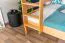 Stockbett für Kinder 160 x 200 cm | Massivholz: Buche | Natur Lackiert | umbaubar in 2 Einzelbetten | inkl. Rollroste Abbildung