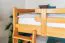 Stockbett für Kinder 160 x 200 cm | Massivholz: Buche | Natur Lackiert | umbaubar in 2 Einzelbetten | inkl. Rollroste Abbildung